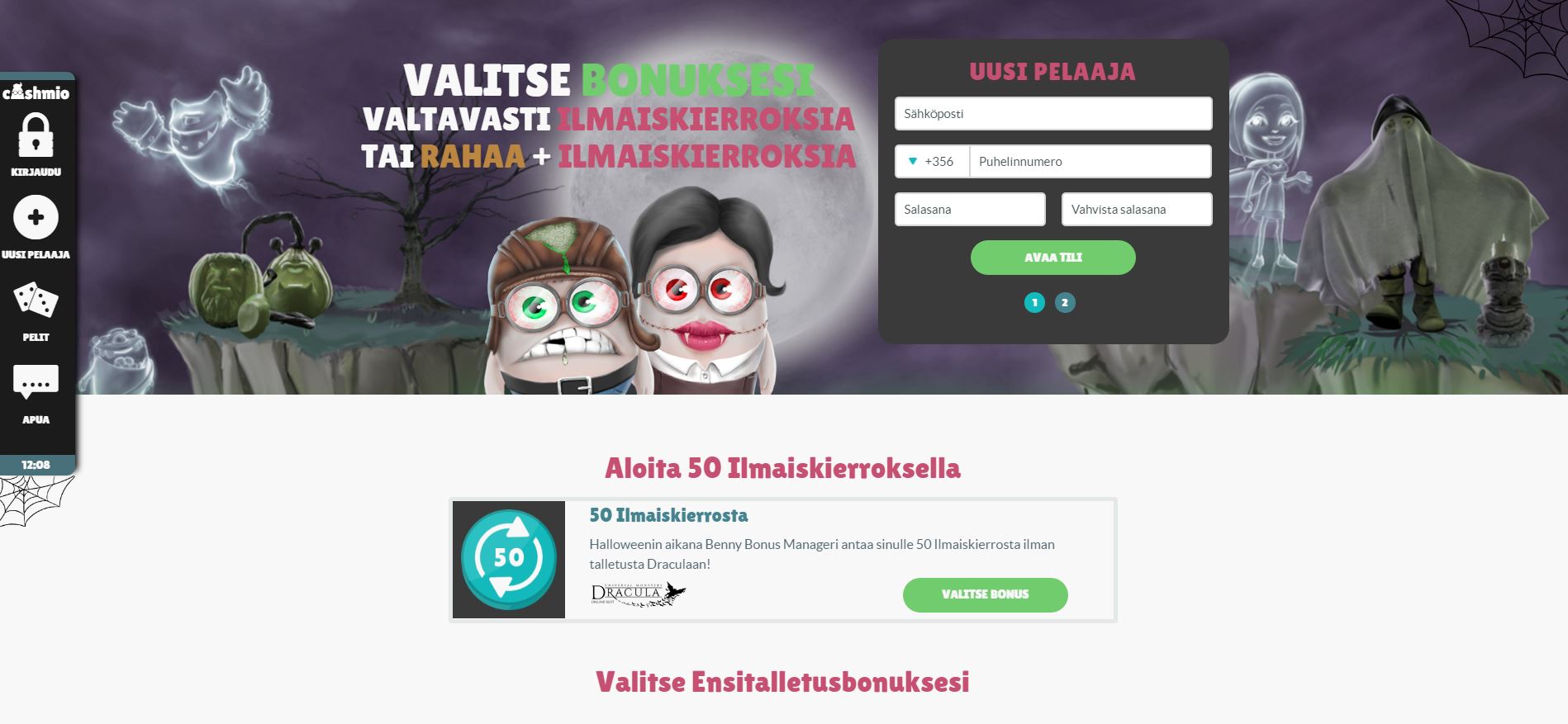 Cashmio Casino Screenshot